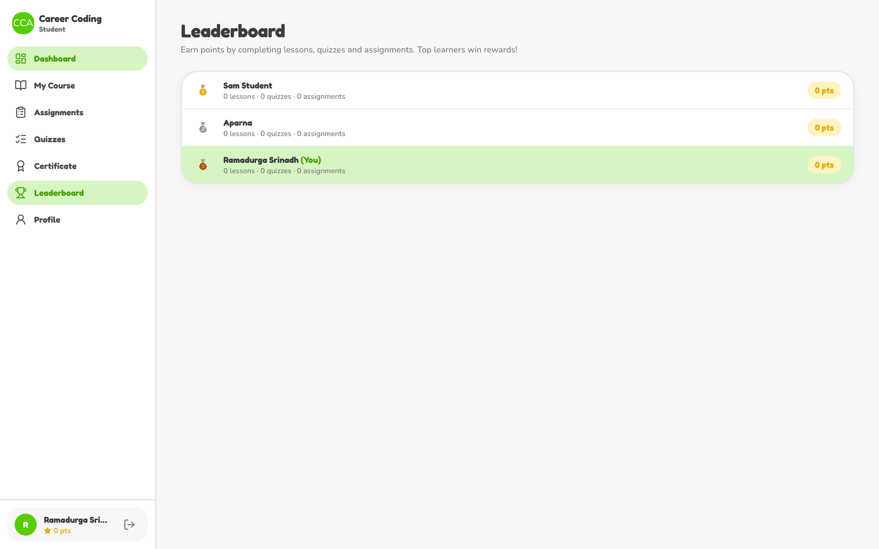 Leaderboard